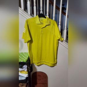 Mens Bright Yellow Addidas Shirt